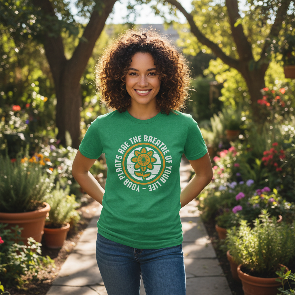 Sunflower Emblem Gardening Unisex T Shirt