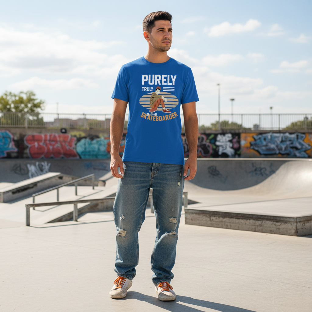 Unisex Skateboarder Graphic T Shirt