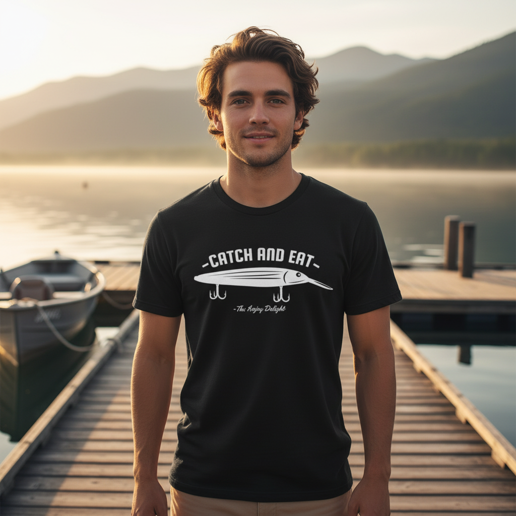 Catch and Eat Fishing Unisex T Shirt