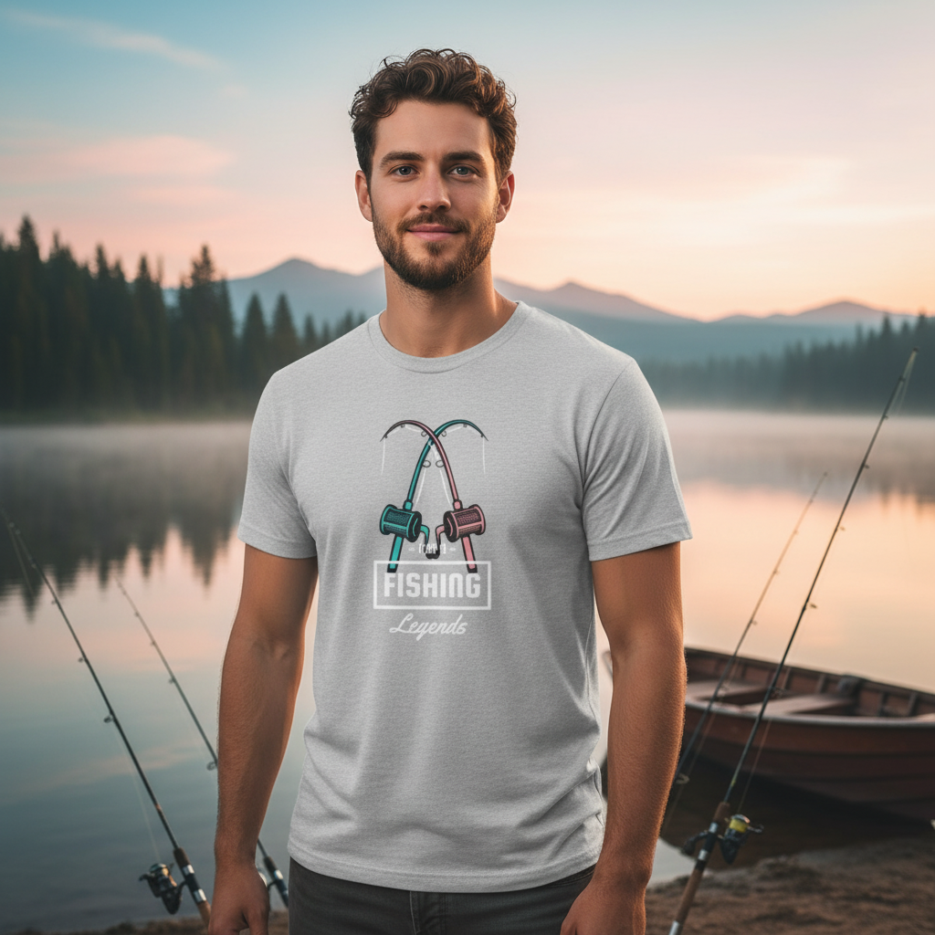 Unisex Fishing Legends Graphic T Shirt