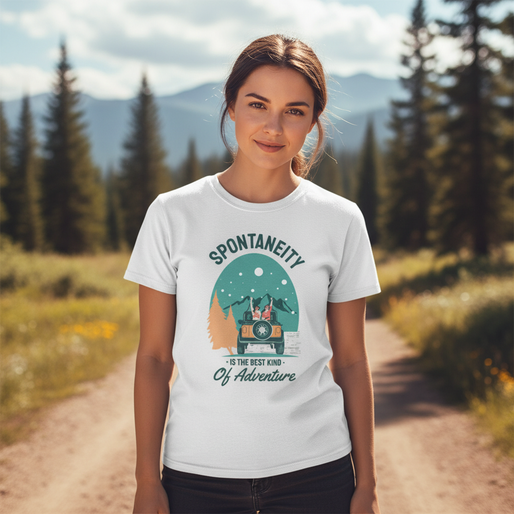 Spontaneity Is The Best Kind Of Adventure Graphic Tee For Outdoors Enthusiasts And Adventurers