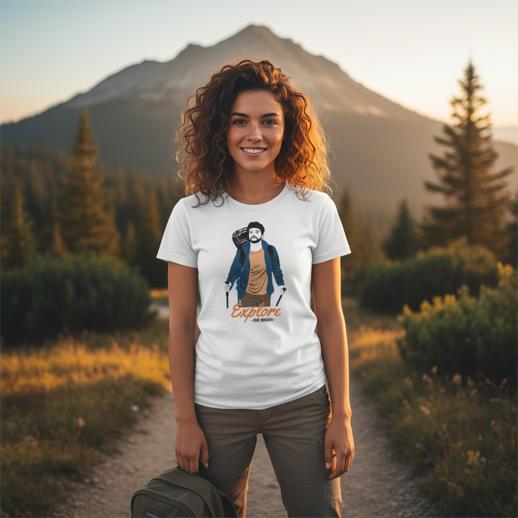 Explore The Unseen Hiking Graphic Unisex T Shirt