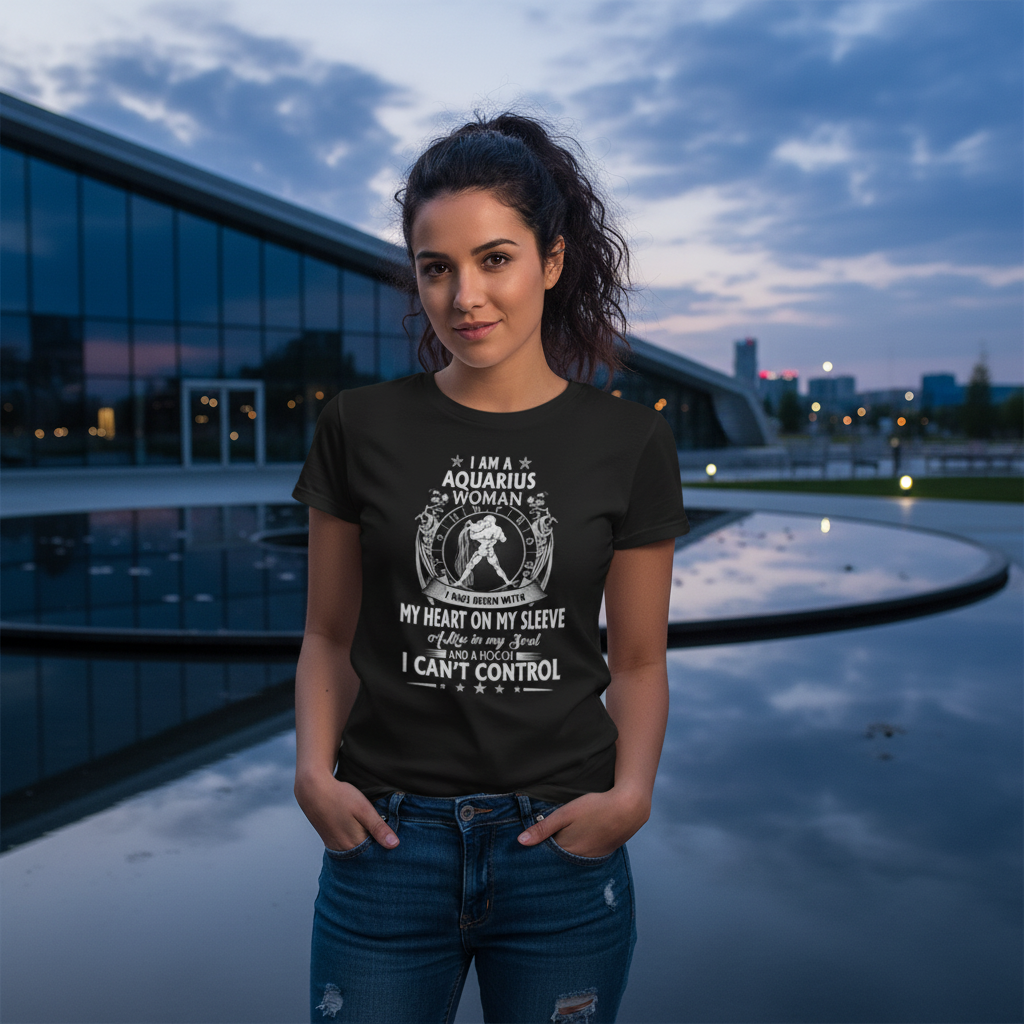 Zodiac Aquarius Unisex T Shirt With Aquarius Woman Quote And Graphic Design For Astrology Fans