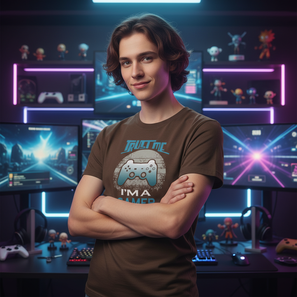 Trust Me I'm A Gamer Graphic Tee For Gamers Unisex Casual Wear Perfect Gift Idea