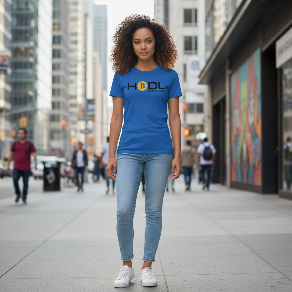 Hodl Bitcoin Cryptocurrency Unisex Graphic Tee With Bitcoin Symbol And Hashtag Bitcoin