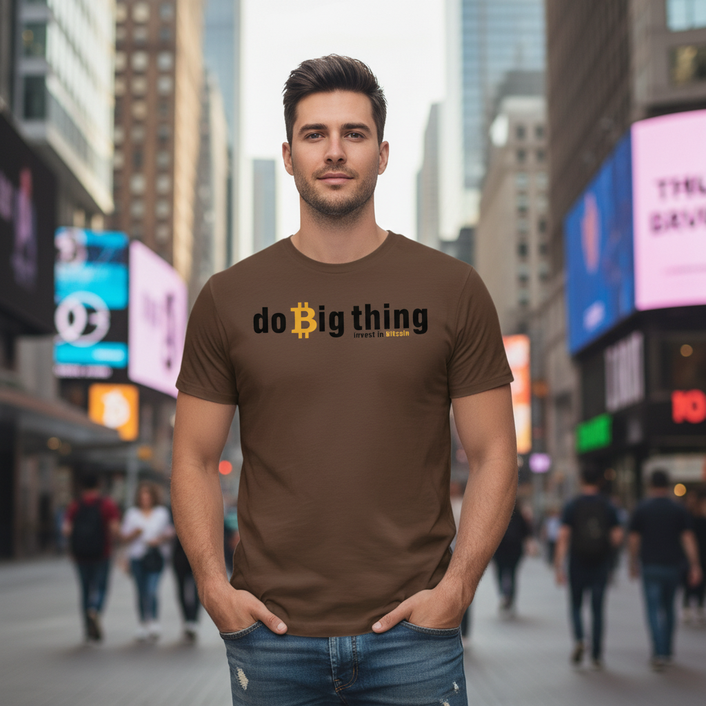 Crypto Do Big Thing Unisex T Shirt With Bitcoin Investment Message Graphic Apparel