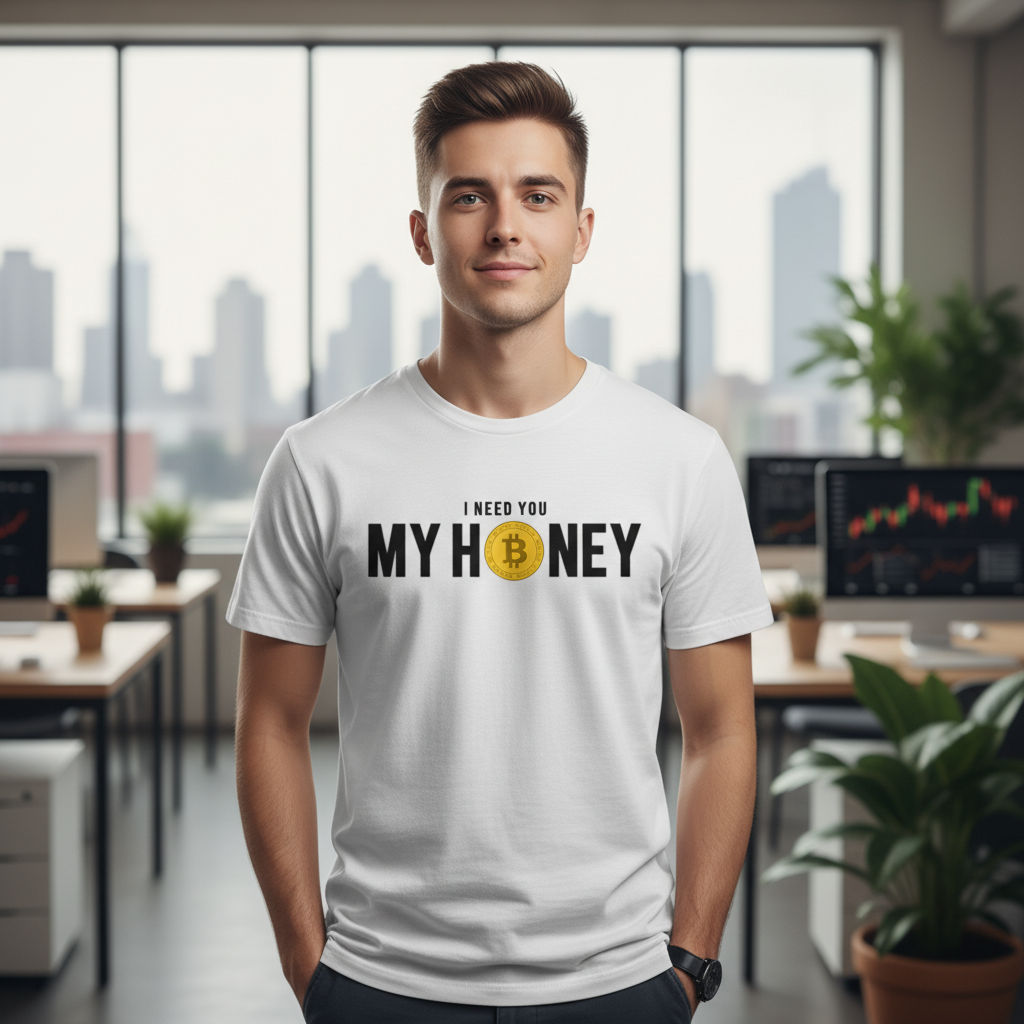 Crypto My Honey Unisex T Shirt With Bitcoin Logo