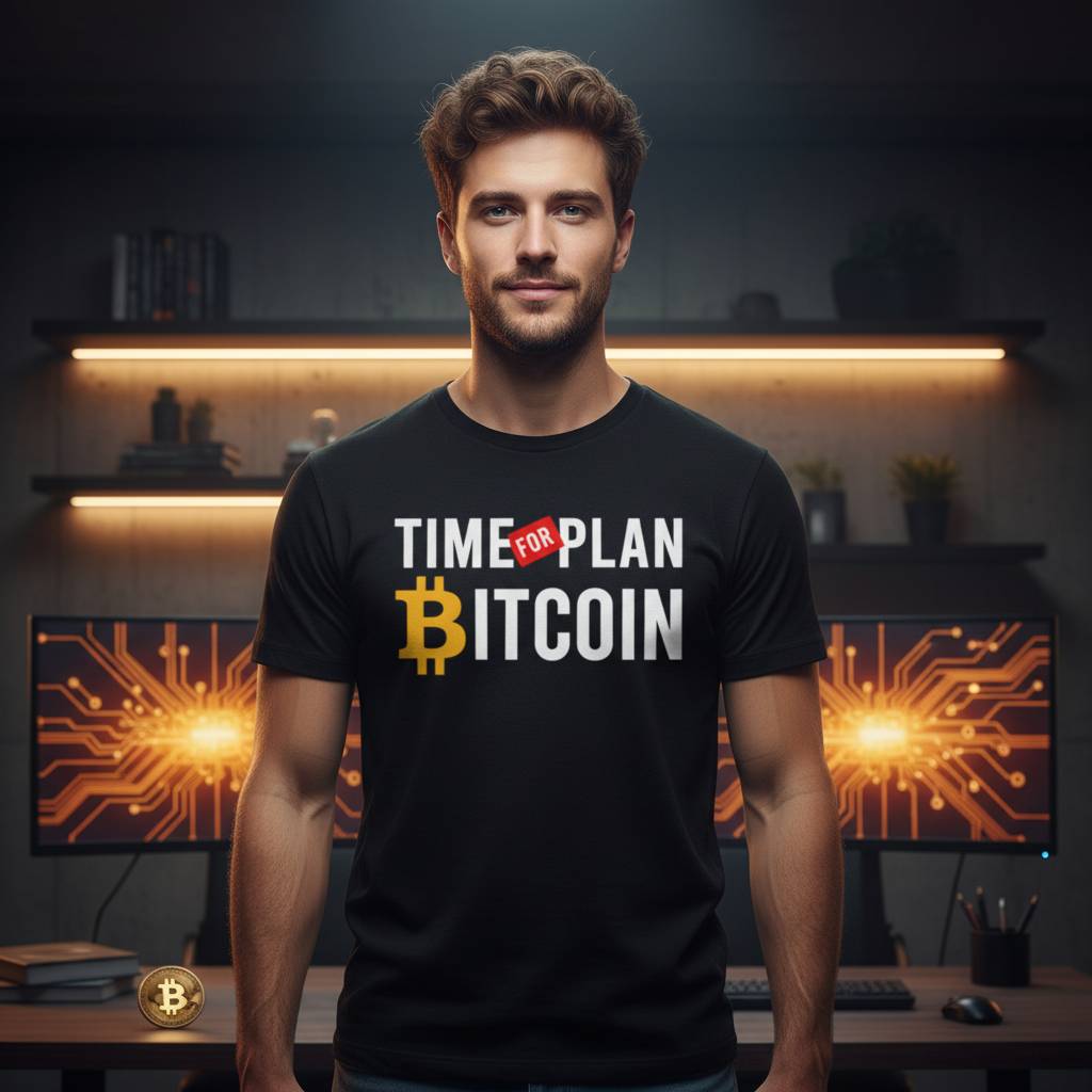 Time For Plan Bitcoin Graphic Unisex Short Sleeve Tee For Crypto Enthusiasts Worldwide