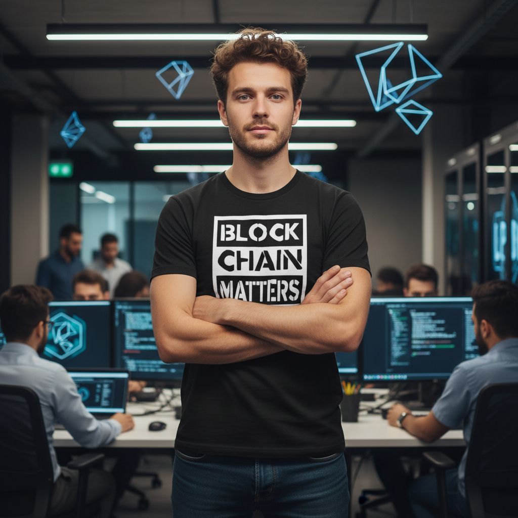 Block Chain Matters Graphic T Shirt For Crypto Enthusiasts And Tech Fans Unisex Short Sleeve