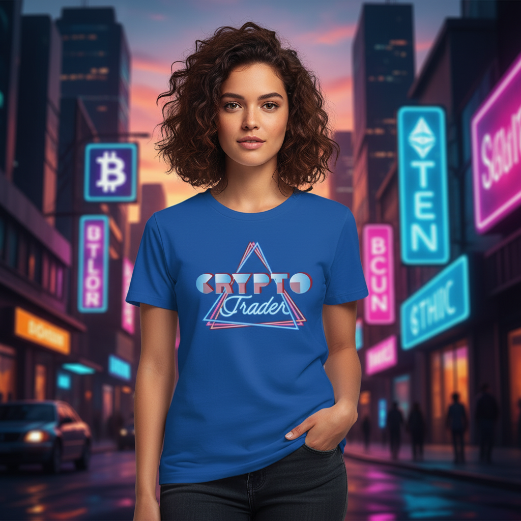 Crypto Trader Neon Graphic Tee