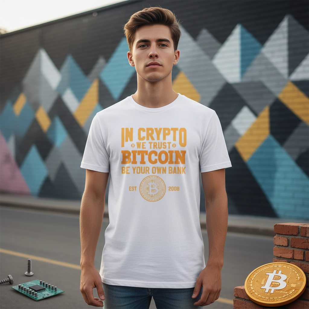 Unisex In Crypto We Trust Bitcoin Be Your Own Bank T Shirt