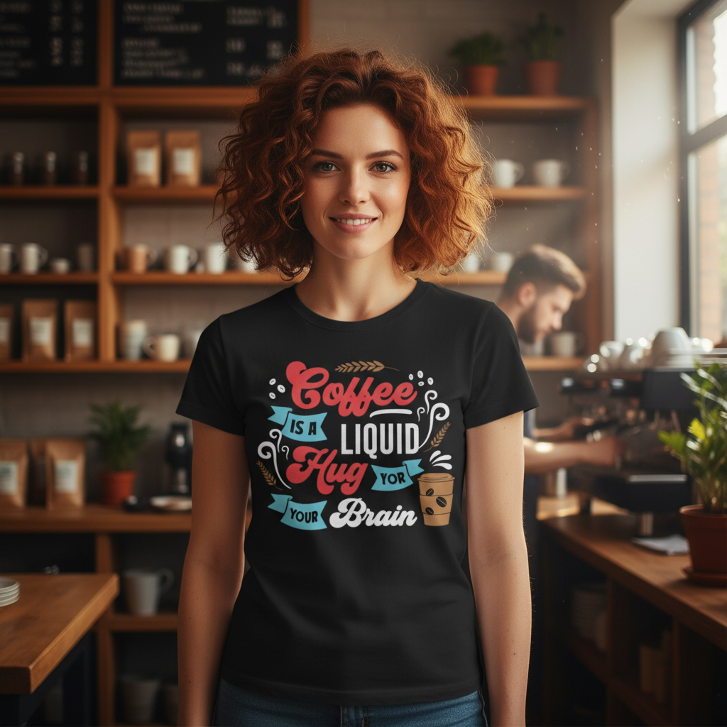 Coffee Is A Liquid Hug For Your Brain Unisex T Shirt