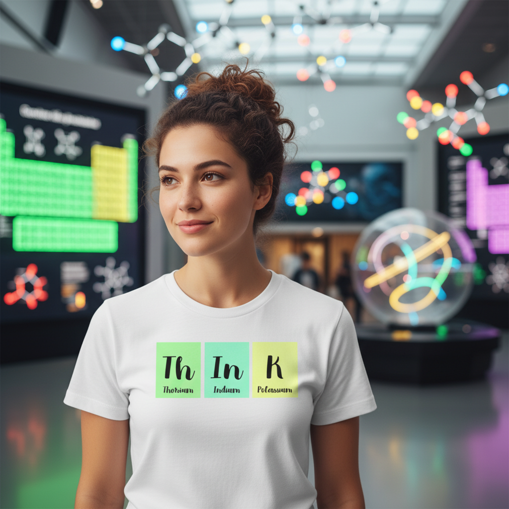 Science Themed Unisex T Shirt With Periodic Table Blocks Th In K Design For Education Enthusiasts