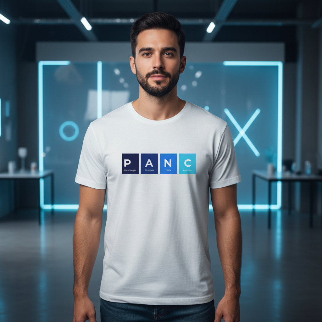 Panic Science Themed Unisex T Shirt With Periodic Table Style Graphic Design For Casual Wear