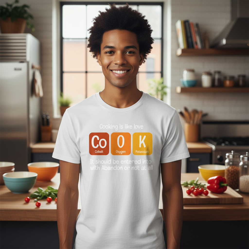 Science Themed Unisex T Shirt With Chemistry Pun About Cooking And Elements For Scientists