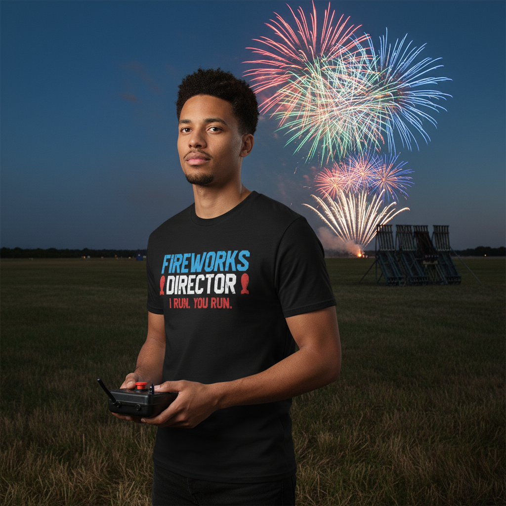 Fireworks Director Unisex T Shirt I Run You Run