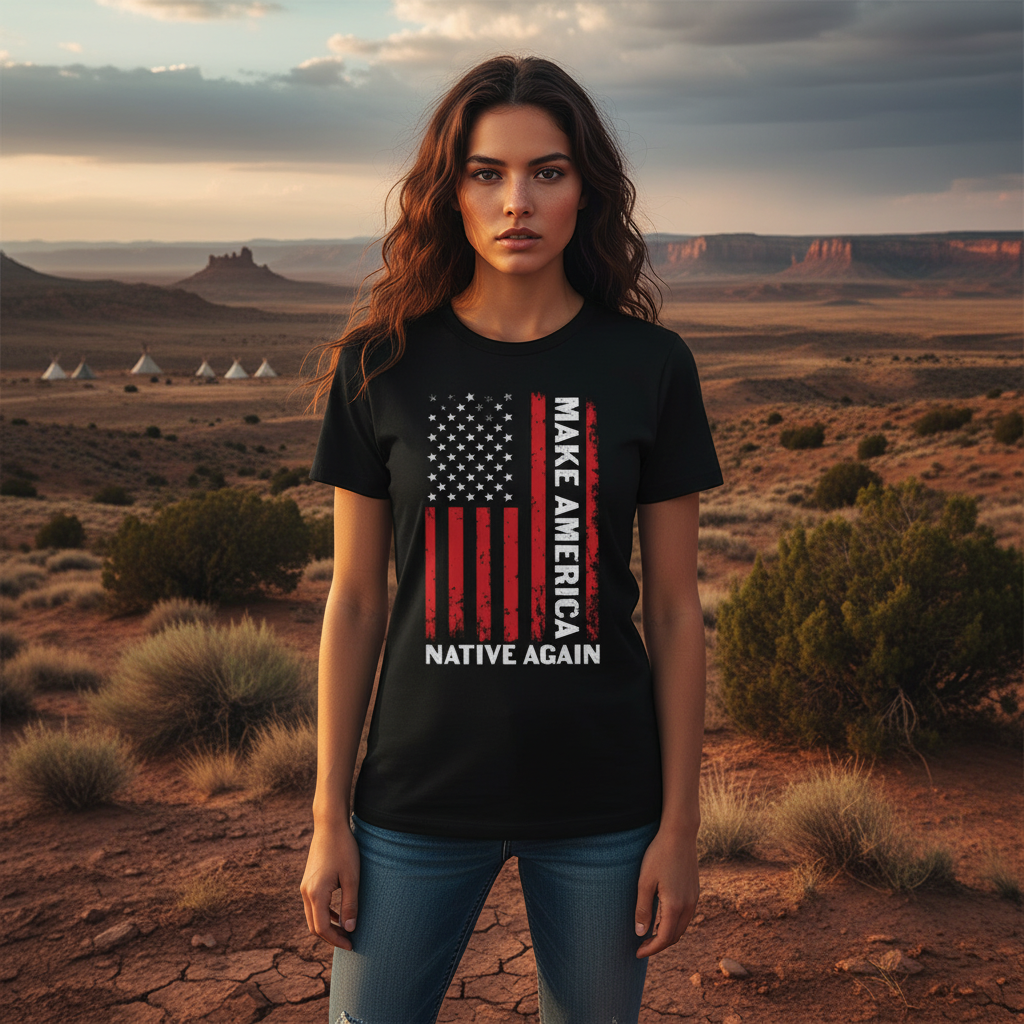 Make America Native Again Flag Unisex Tee