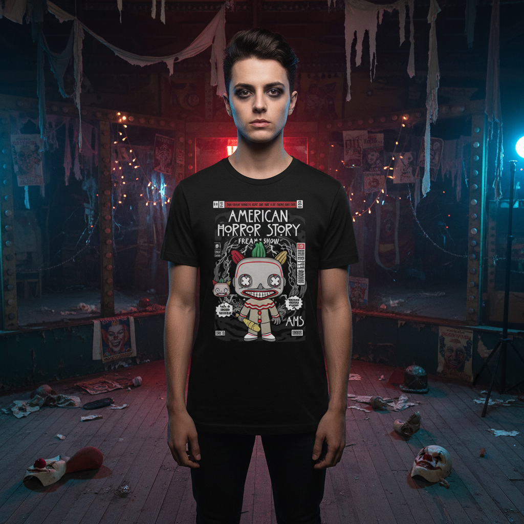 American Horror Story Freak Show Graphic Tee For Unisex Adults Short Sleeve Shirt