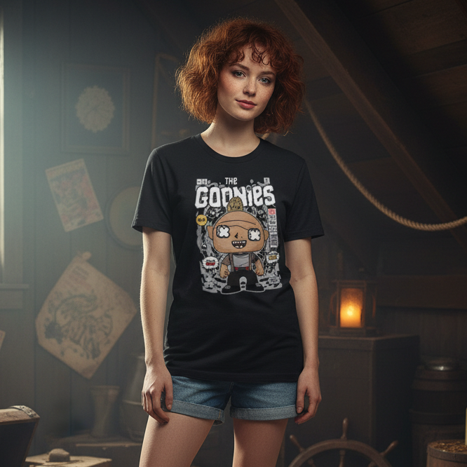 Sloth From The Goonies Cartoon Graphic T Shirt For Men Women Unisex Apparel Featuring Iconic Character