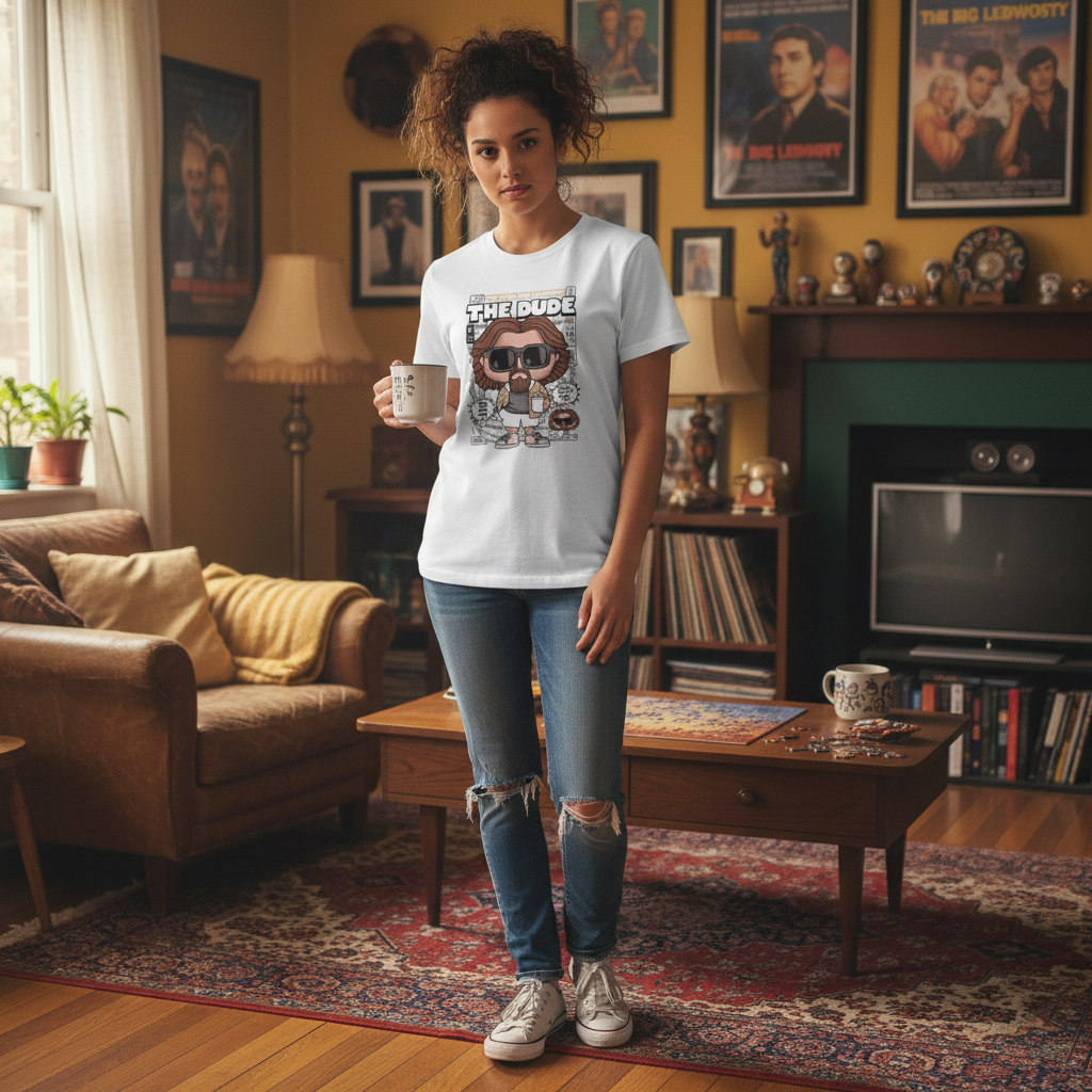 The Dude Cartoon Graphic T Shirt Unisex