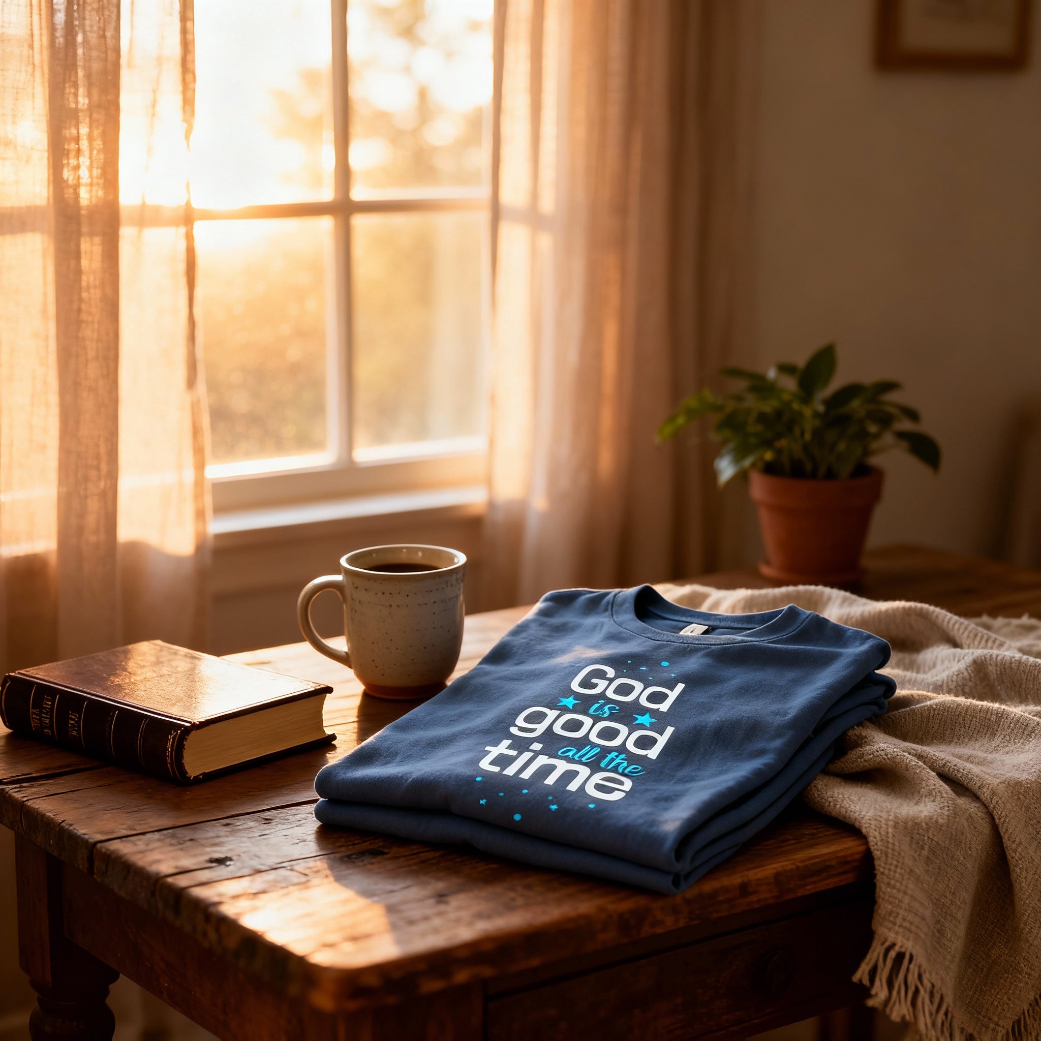 God Is Good All The Time Unisex Christian T Shirt With Inspirational Message Graphic Tee