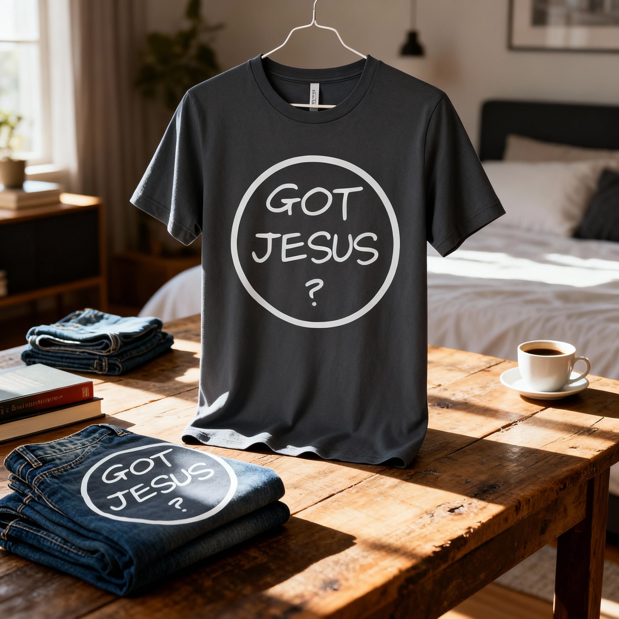 Unisex Got Jesus Circle Logo T Shirt Christian Tee