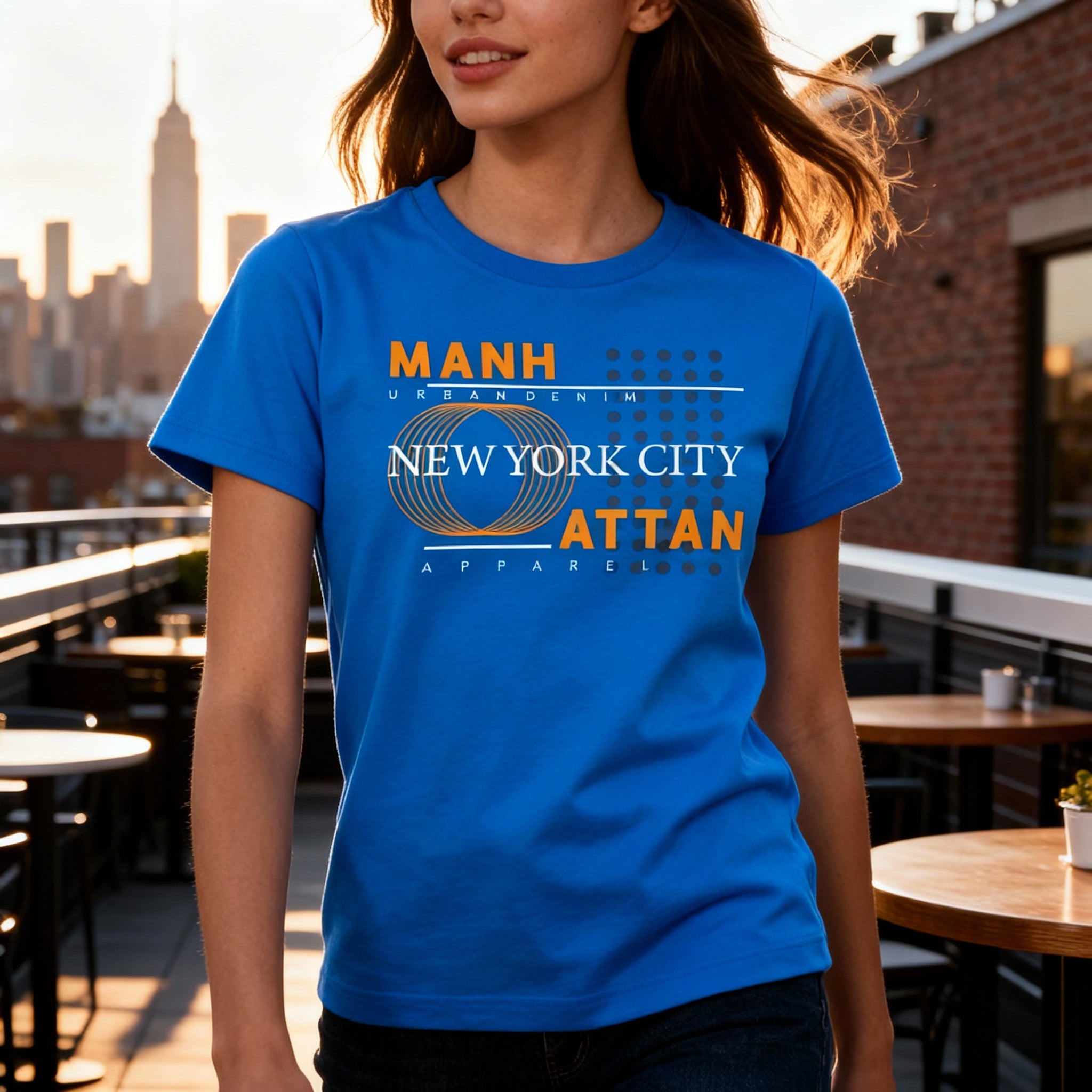 Manhattan New York City Graphic T Shirt For Men Women Unisex Urban Apparel Casual Design