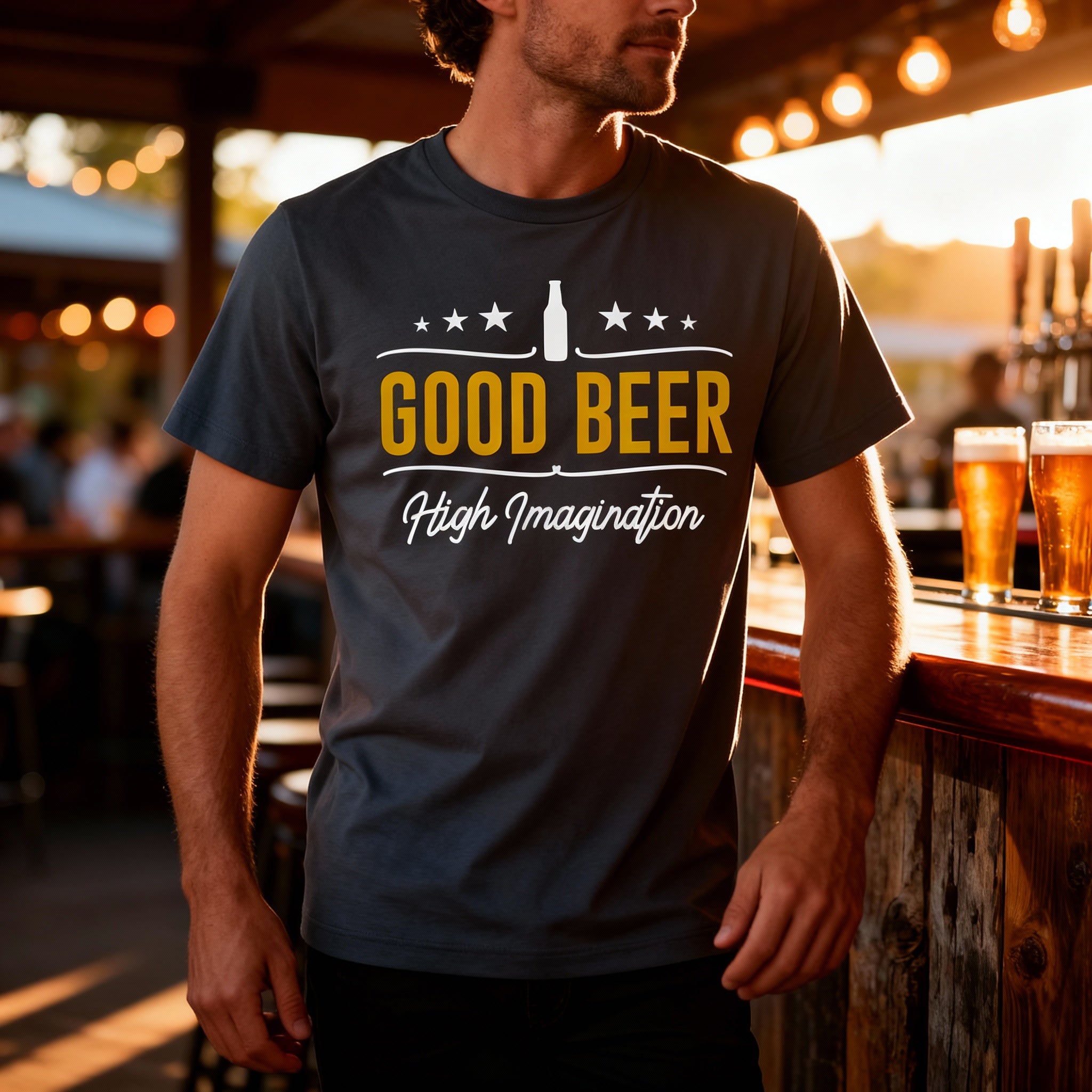 Good Beer Unisex T Shirt With High Imagination Graphic