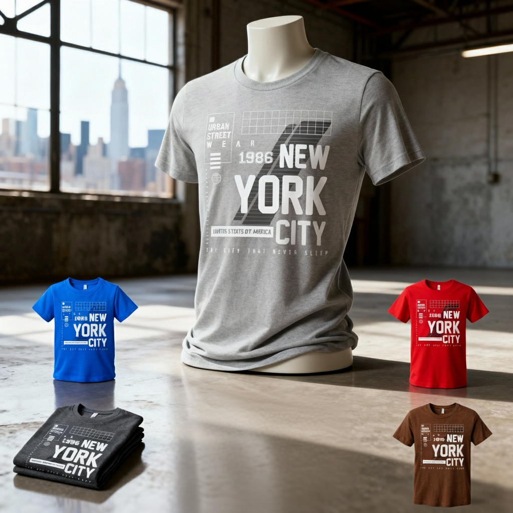 Unisex New York City Graphic T Shirt With Urban Streetwear Style Artwork For Everyday Wear