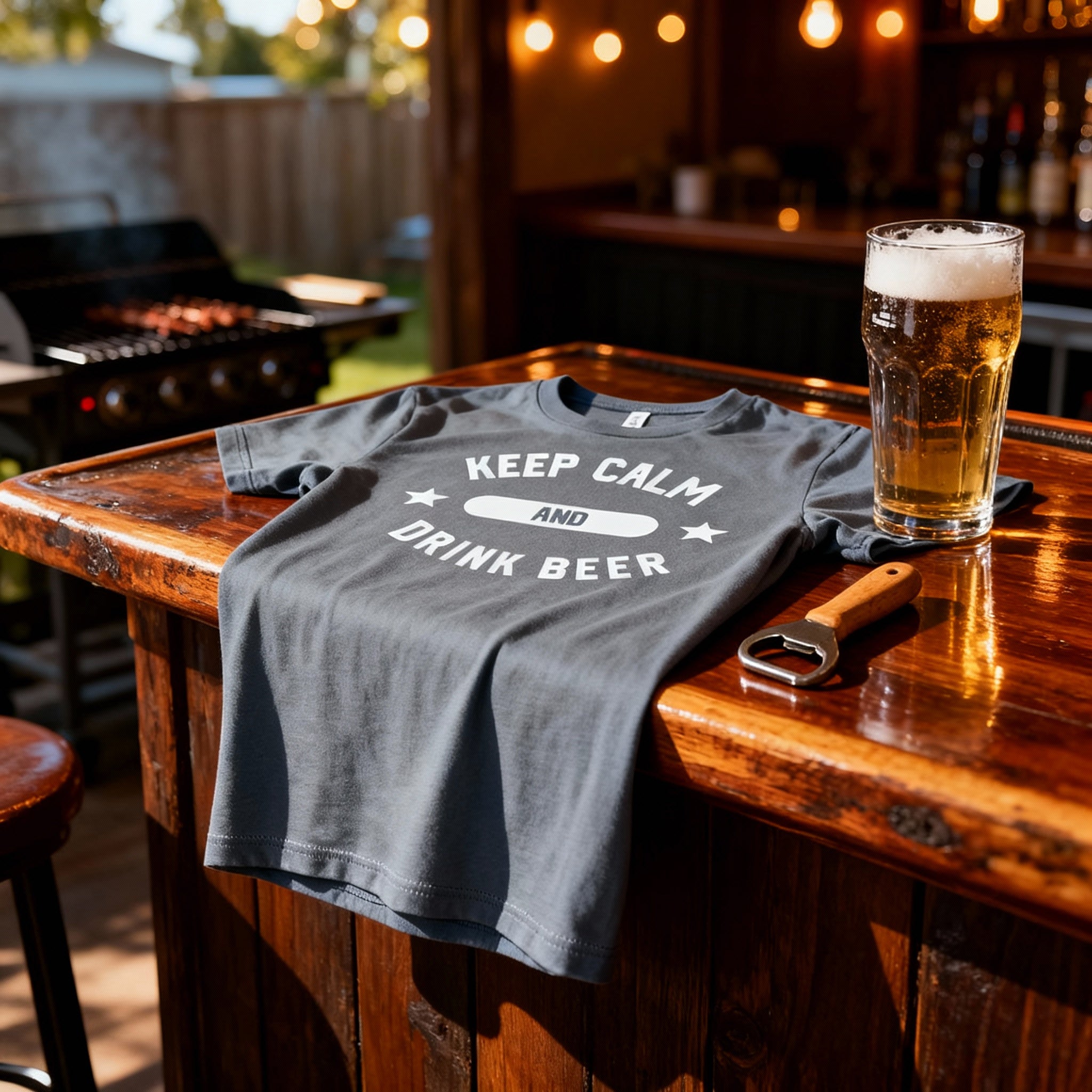 Keep Calm And Drink Beer Unisex T Shirt