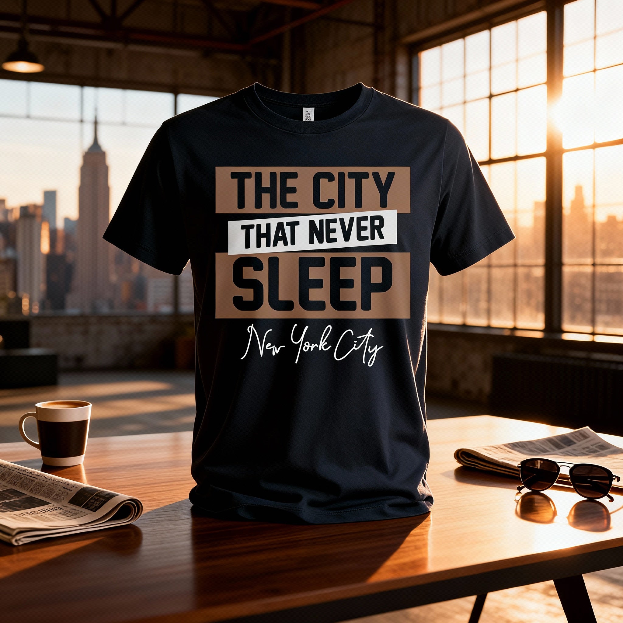 New York City The City That Never Sleeps Graphic T Shirt Unisex Streetwear Edition