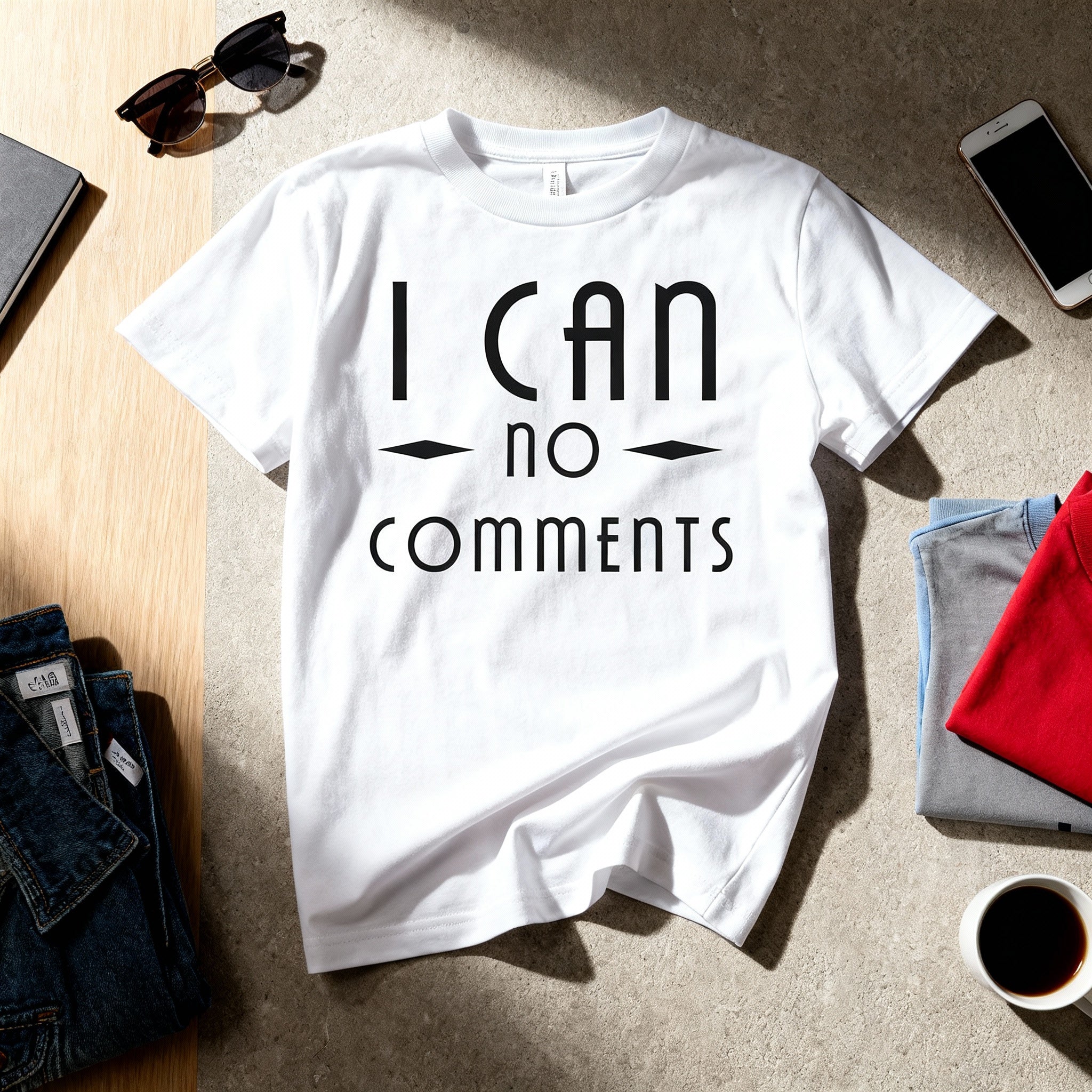 I Can No Comments Unisex Graphic Tee With Christian Message In Bold Clean Typeface