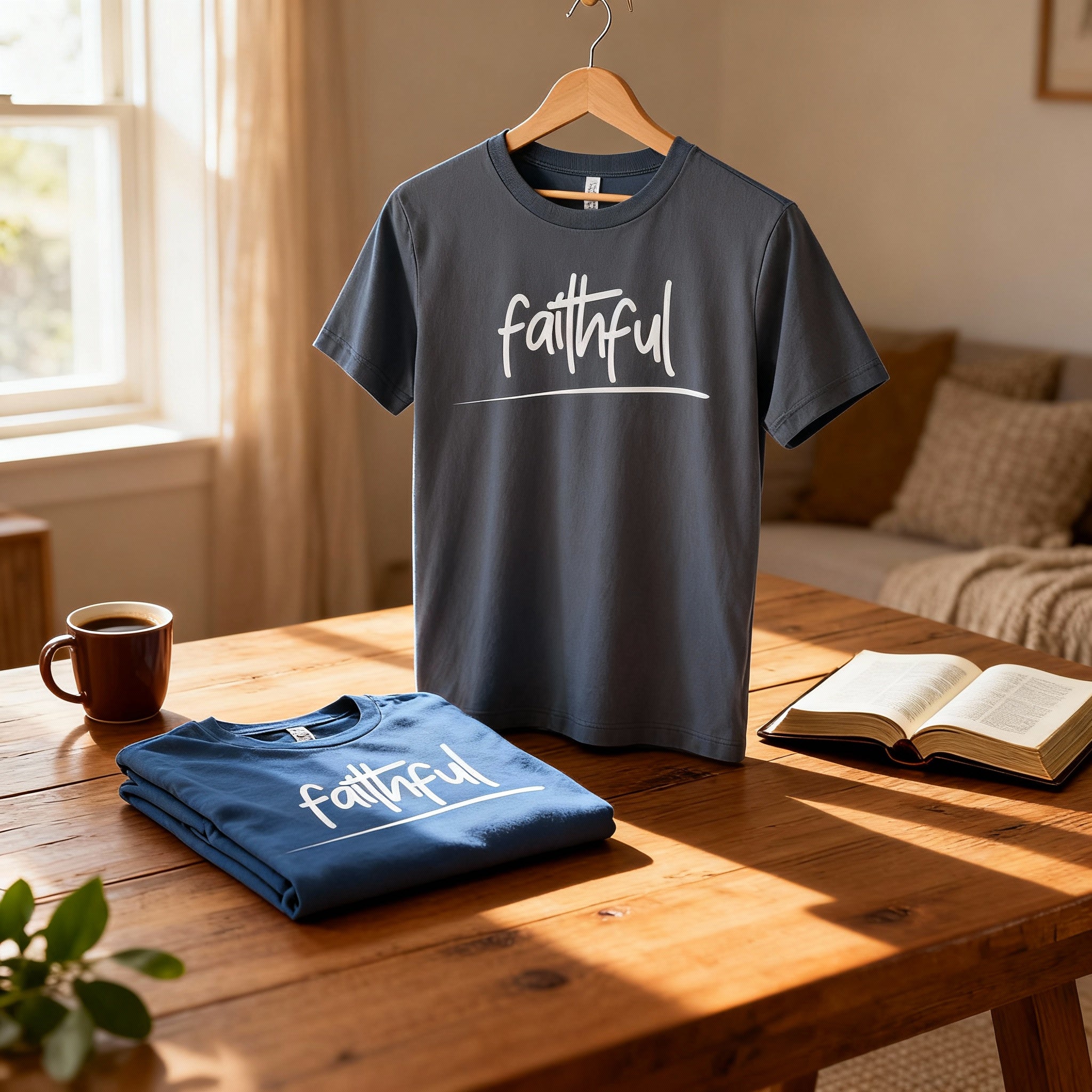Faithful Christian Unisex T Shirt With Script Logo Design For Everyday Wear And Inspire Faith