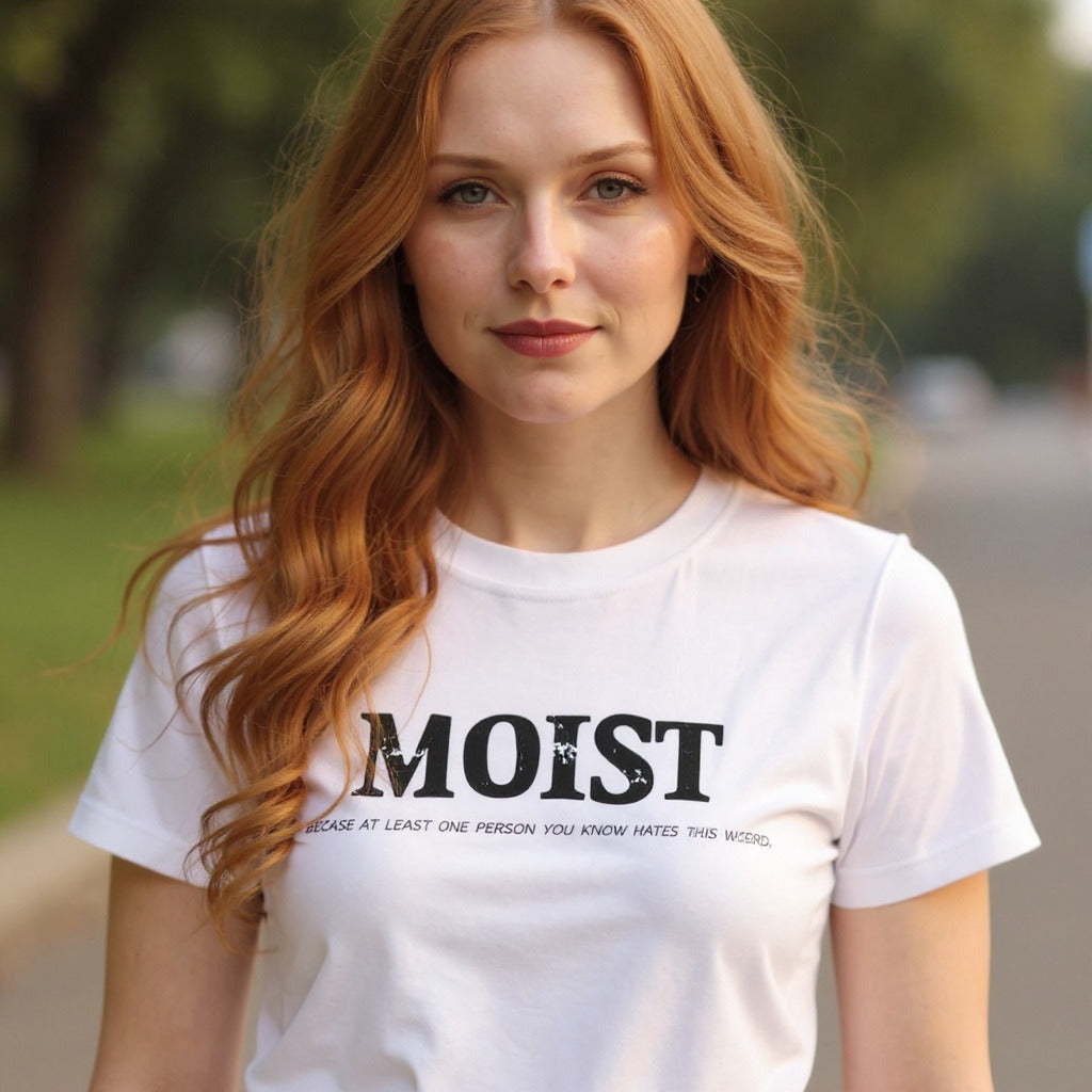 Moist Unisex Tee Hates This Word You Know Worldwide