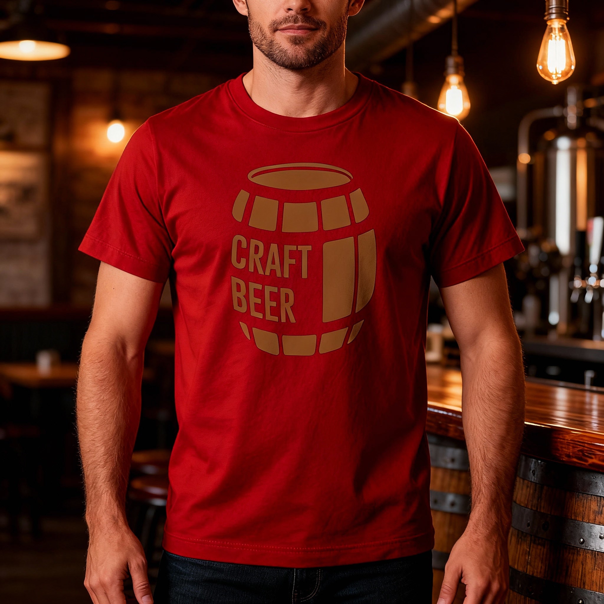 Unisex Craft Beer Barrel Graphic Tee For Beer Lovers And Homebrewing Enthusiasts