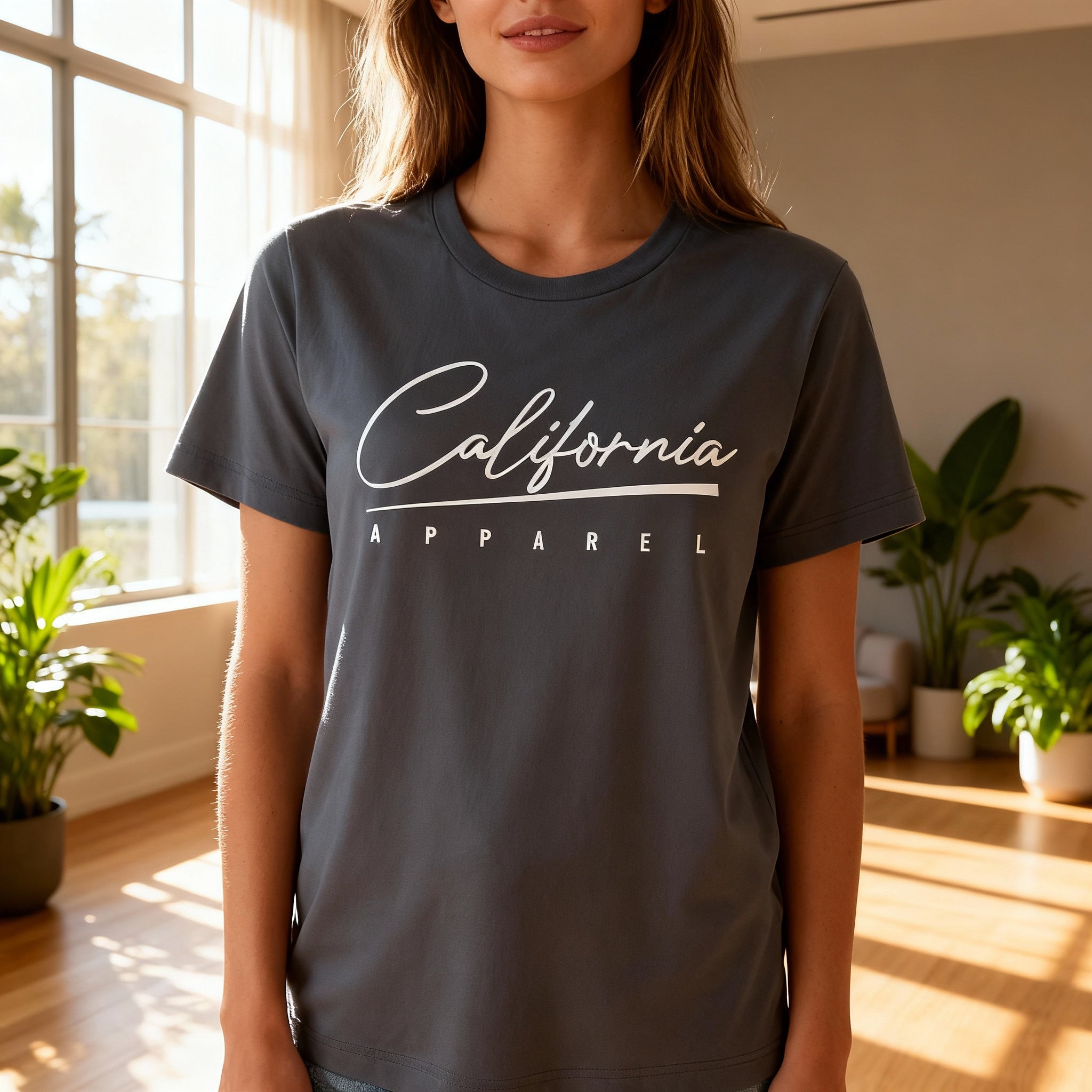 California Apparel T Shirt Unisex Short Sleeve Casual Everyday Wear Men Women