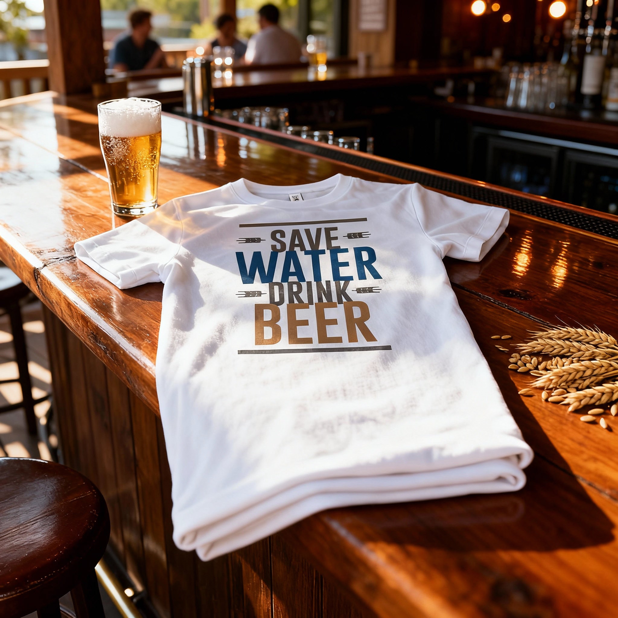 Unisex Save Water Drink Beer T Shirt