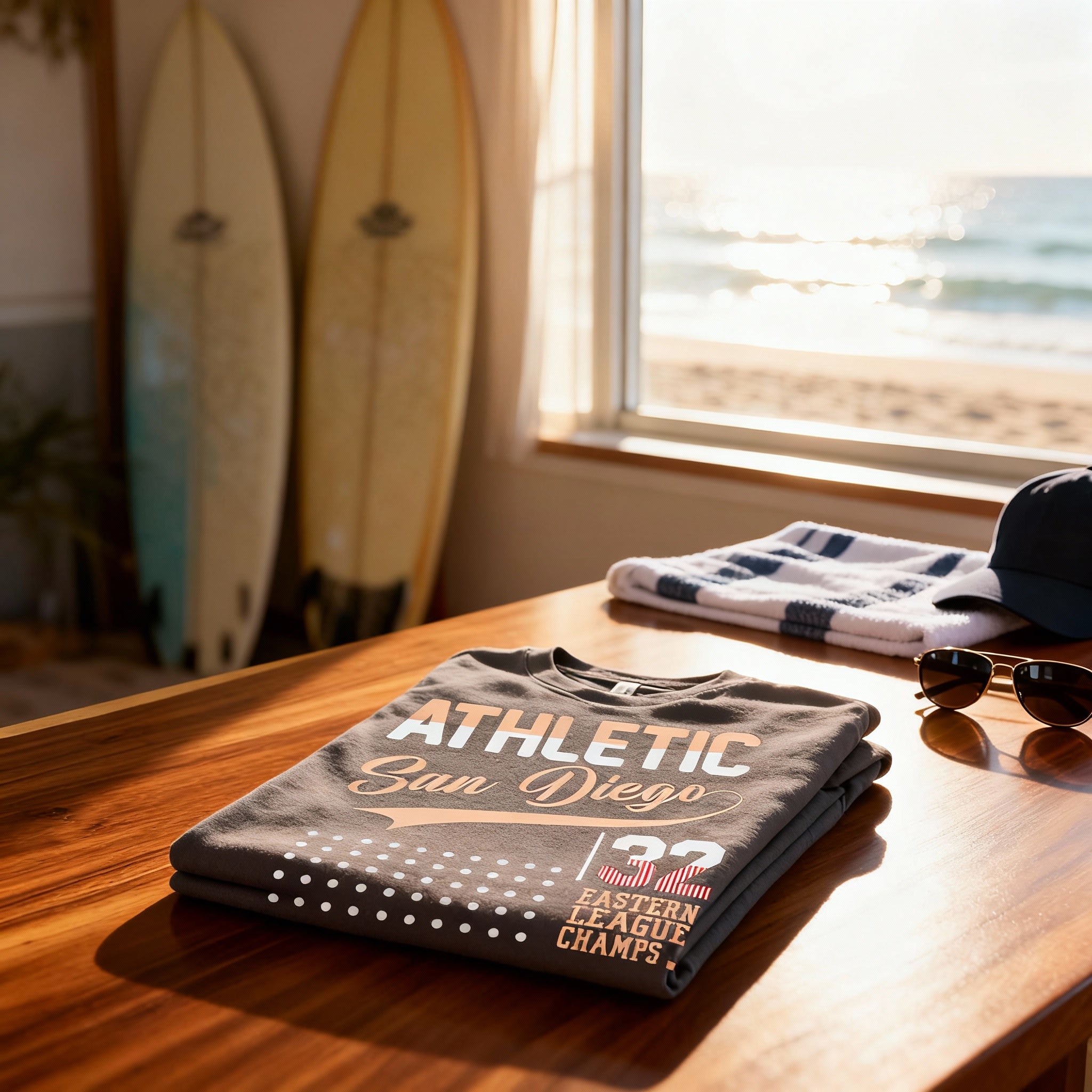 Athletic San Diego 32 Eastern League Champs Unisex Graphic Tee With Vintage Script Design