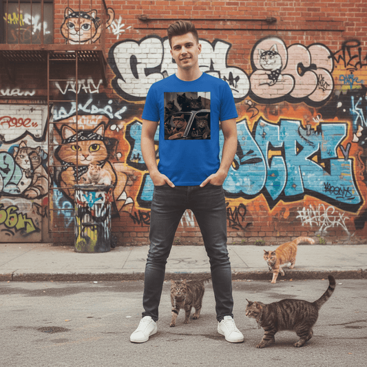 Gangster Cats Unisex T Shirt Graphic Tee For Men Women