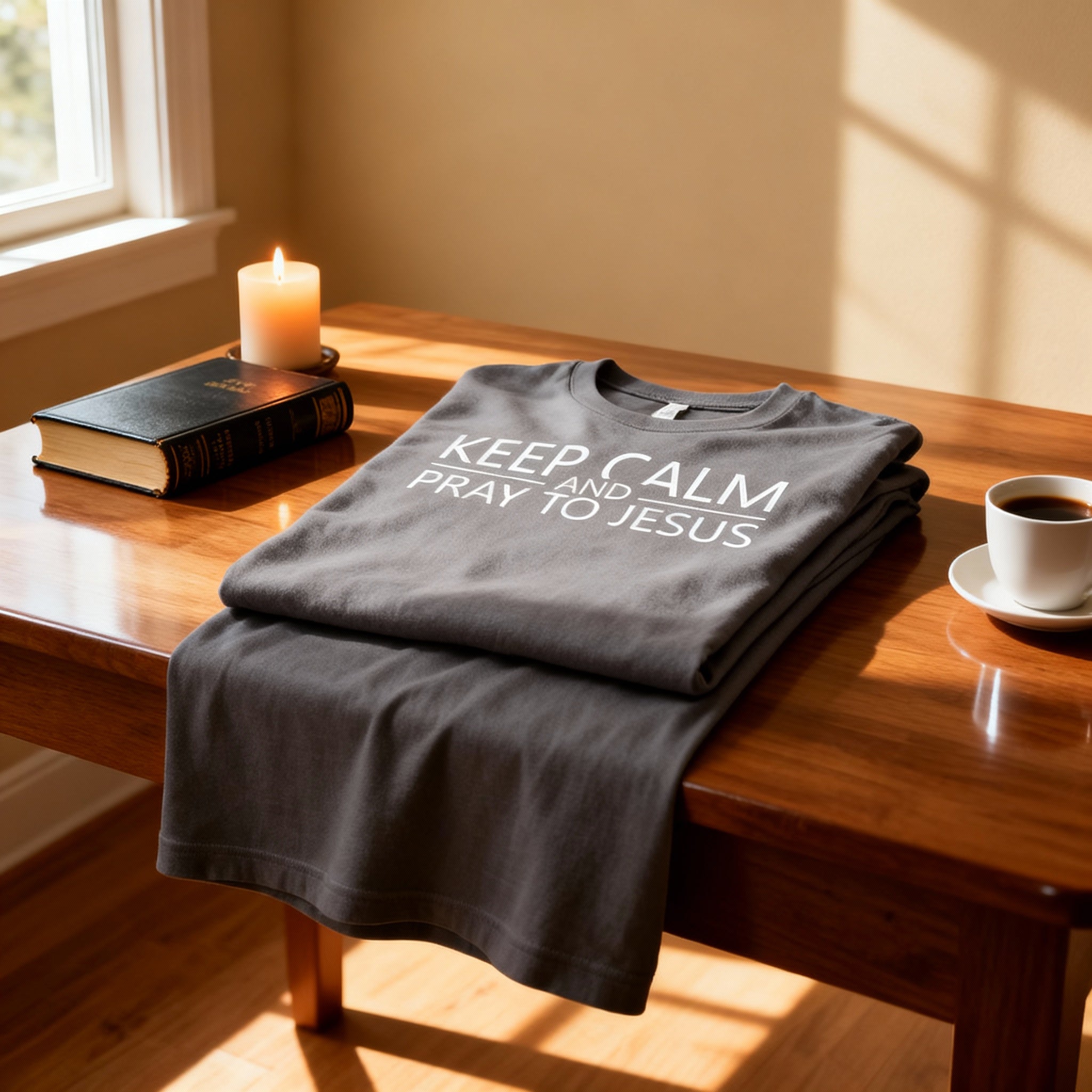 Keep Calm And Pray To Jesus Unisex T Shirt